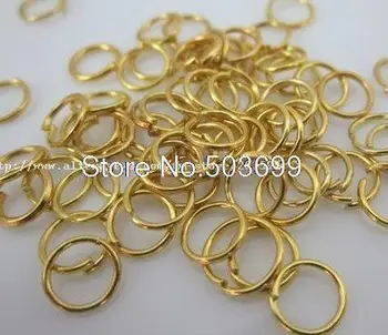 

7mm gold plated metal jump ring jewelry findings