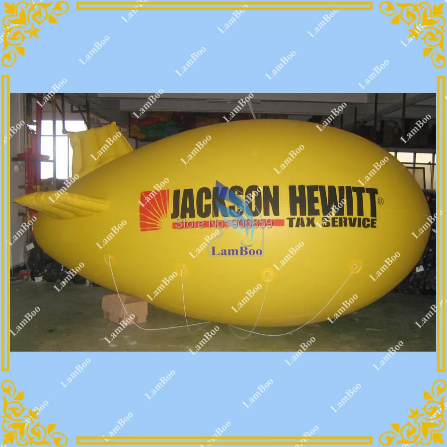 

HOT Sell 4M/13ft Long Inflatable Zeppelin/Inflatable Airship/Inflatable Advertising Blimp for Events/Fast DHL FREE SHIPPING