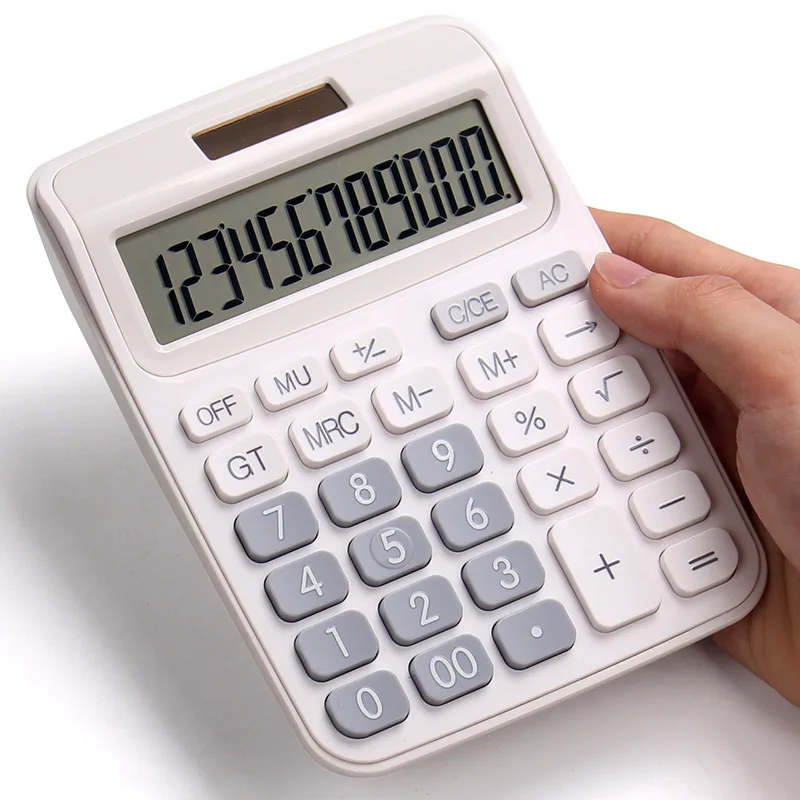 مع صوت حاسبة لطيف الكورية الحلوى اللون قليلا الطازجة حاسبة مفاتيح الكمبيوتر كبير المحاسبة المالية خاص فتاة الوردي