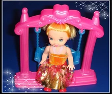 Mini Doll Accessories Swing for Kelly doll 1/12 for Barbie Doll House Classic Toys Gift For Girl Christmas Gift