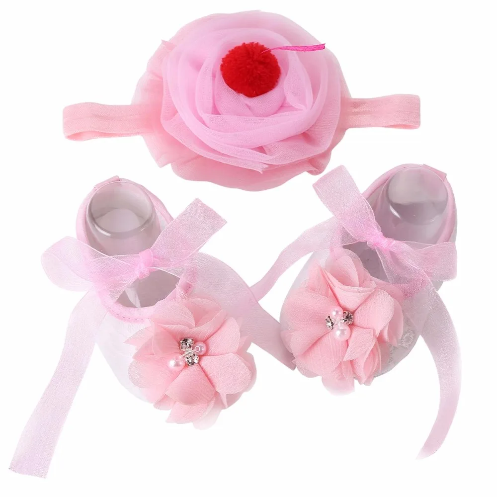 Newborn Baby Girl Shoes Brand,Flower Bow Toddler Infant Fabric Baby