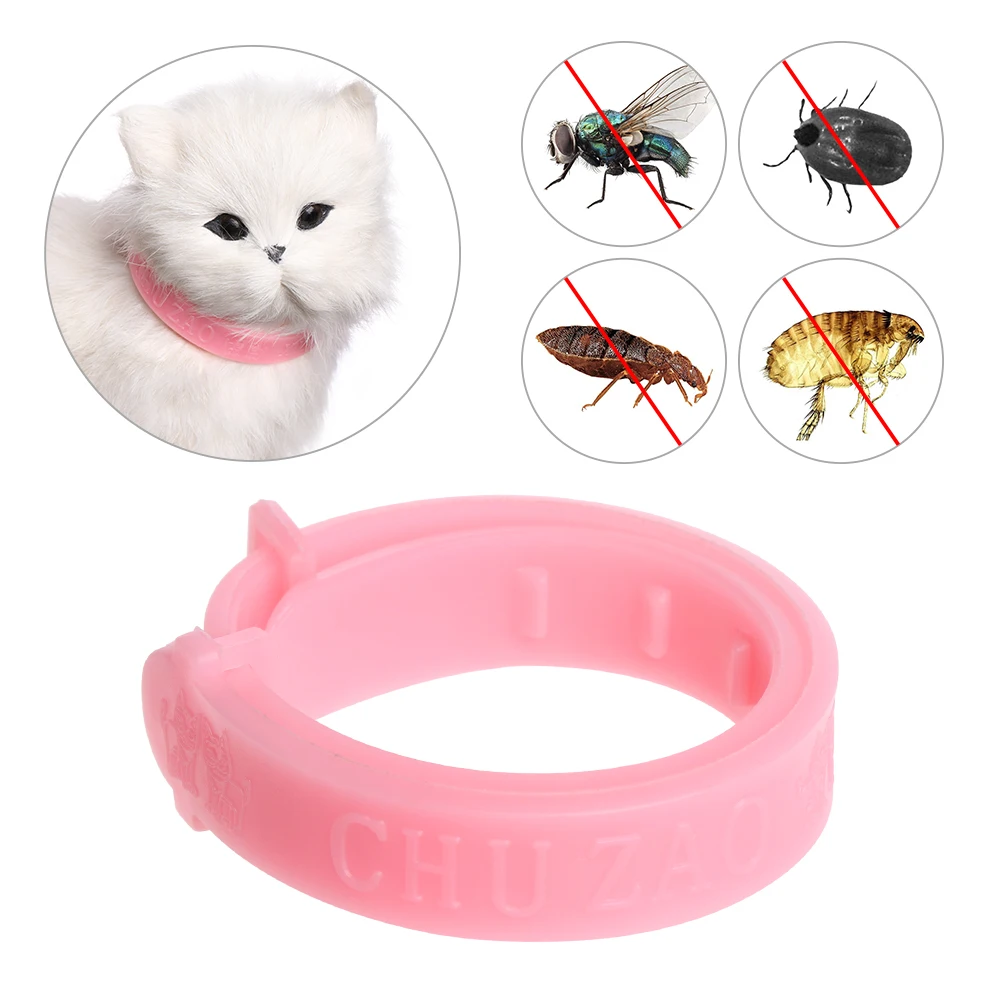 

1PC Pet Neck Collar Cats Dog Adjustable Effective Elimination Anti Flea Tick Plastic Mosquitoes Collars Protection Neck Pet Sup