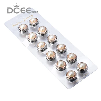 

Magnet Hijab Pins simulated pearl Muslim Brooches Wholesale 12PCS Brooch Pin Muslim For Women Safety Scarf Pins Hijab