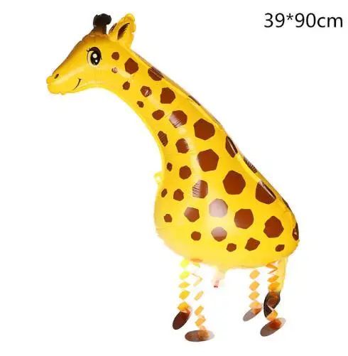 Смешивает ходячие гелиевые шары в форме животных милый кот собака панда динозавр Тигр домашние воздушные шарики для день рождения вечерние украшения Дети и взрослые - Цвет: giraffe