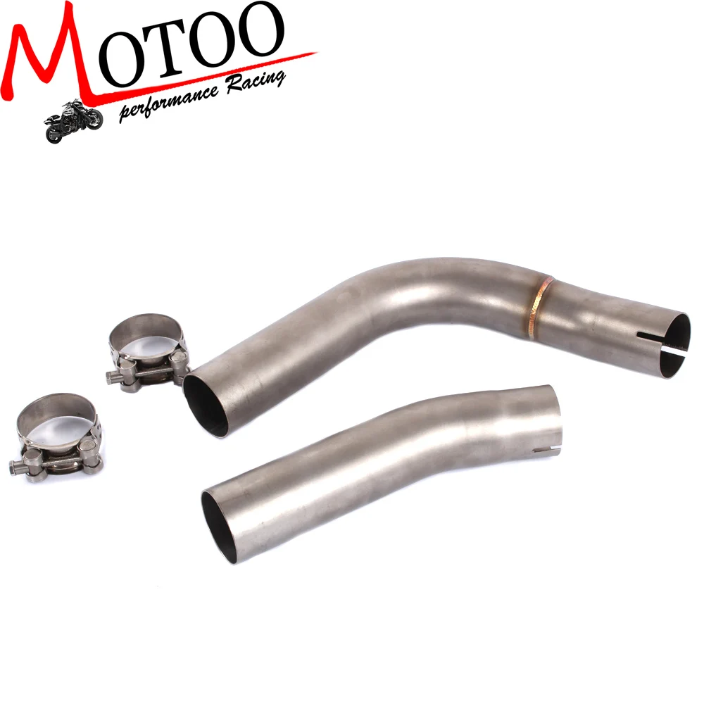 

Motoo - Free Shipping Motorcycle Exhaust Middle Pipe Round Muffler for YAMAHA R1 2009-2014 without exhaust Slip-On