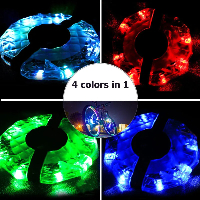 Bicycle Light Waterproof MTB Road Bike Hubs Lights USB Charging Front Rear Spoke Wheel Decoration Safety Cycling Lamp LT0110 (1)
