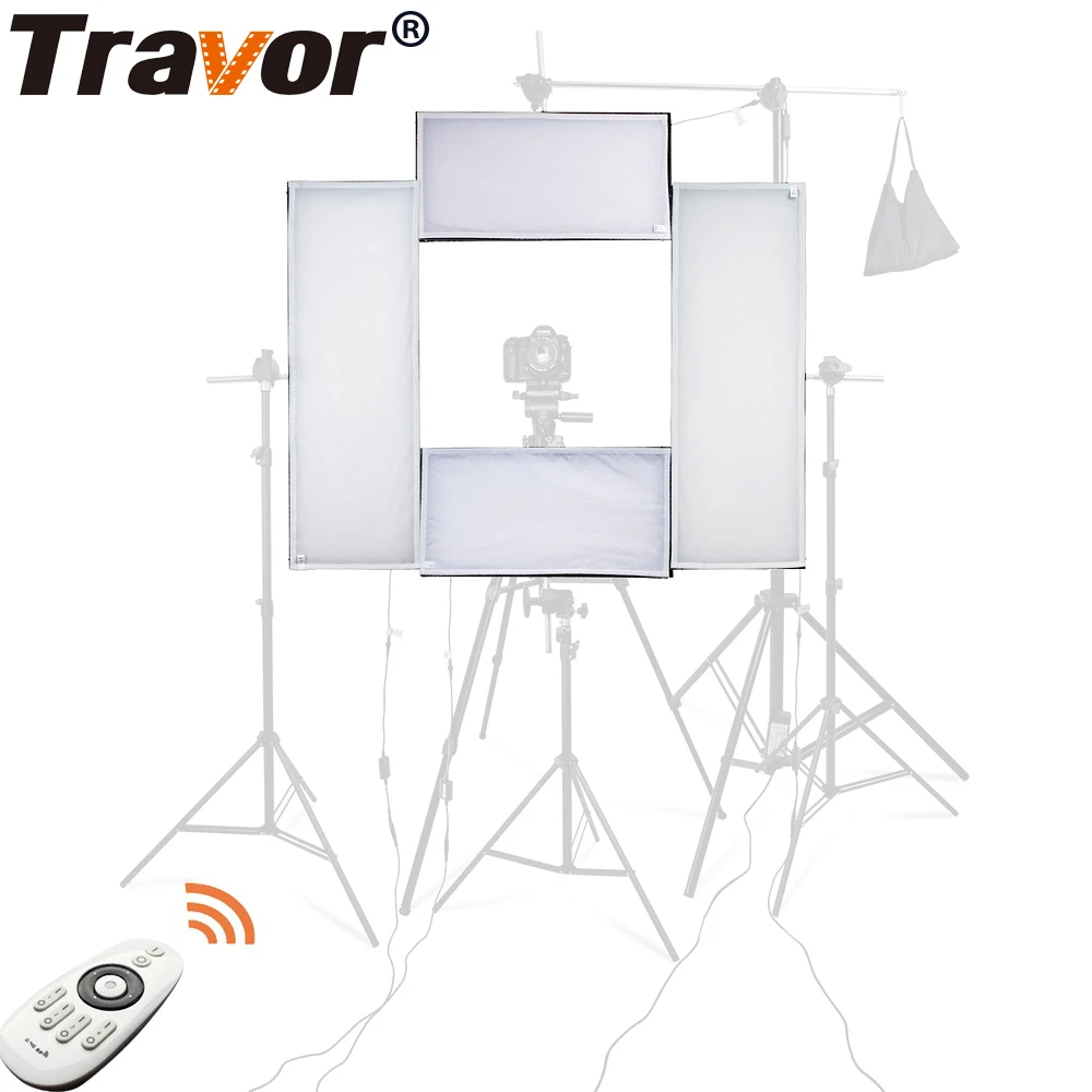  Travor 4 in 1 Headshot LED studio light 100W 5500K CRI95 video light with 2.4G Wireless Remote cont - 32905681075