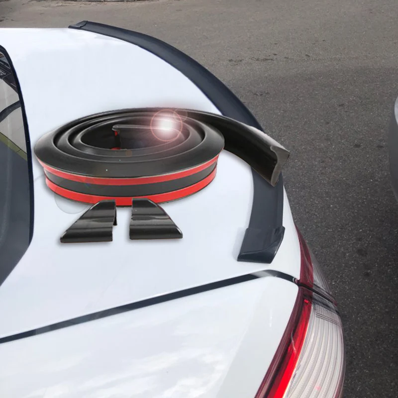 

DIY Refit Spoiler Car Styling Carbon Fiber Spoilers Wing Styling For Audi BMW Toyota Honda KIA Hyundai Opel Mazda Ford Skoda