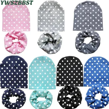 

Wholesale 10set/lot Baby Hat Scarf Set Baby Hat Set Children Cotton Scarf-Collar Love Heart Baby Beanies for boy girl Infant Hat