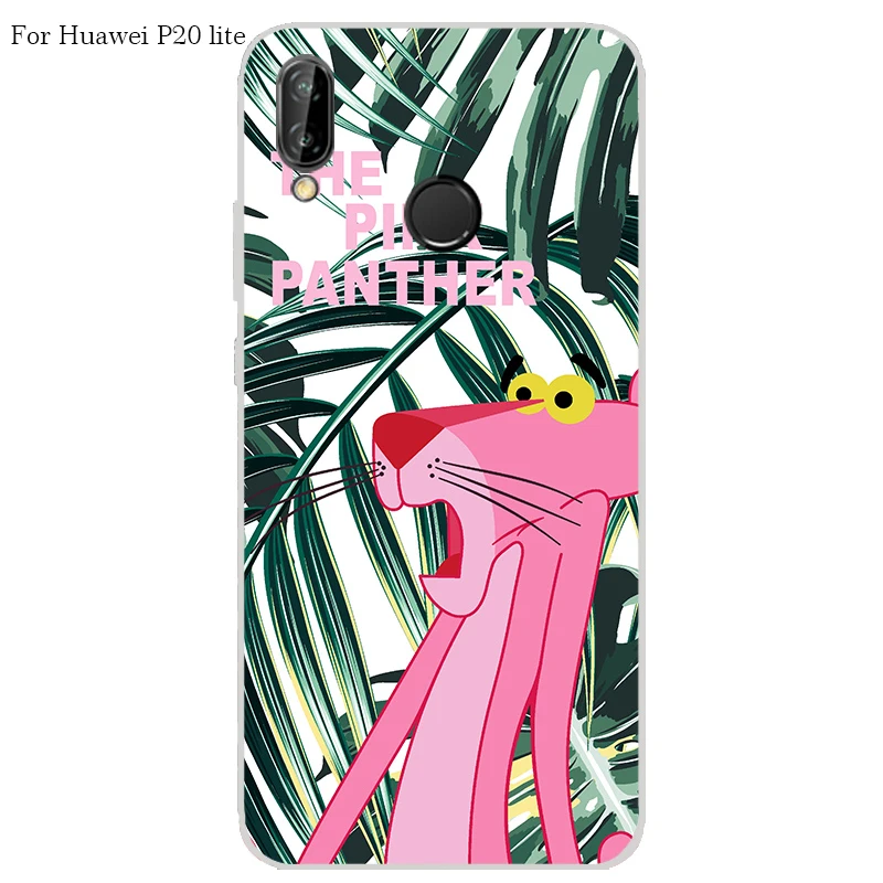Huawei P20 lite Case Cover TPU Case For Huawei P20 lite Phone Cover Sweet Floral Cute Cat TPU P20 lite Soft Case Fashion 100%   a5