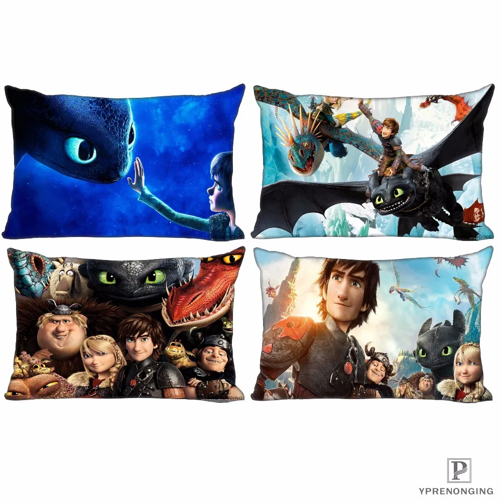 

Best Custom Pillow Case How To Train Your Dragon Rectangle Pillowcases zipper 35x45cm (One Side Print)180516-01