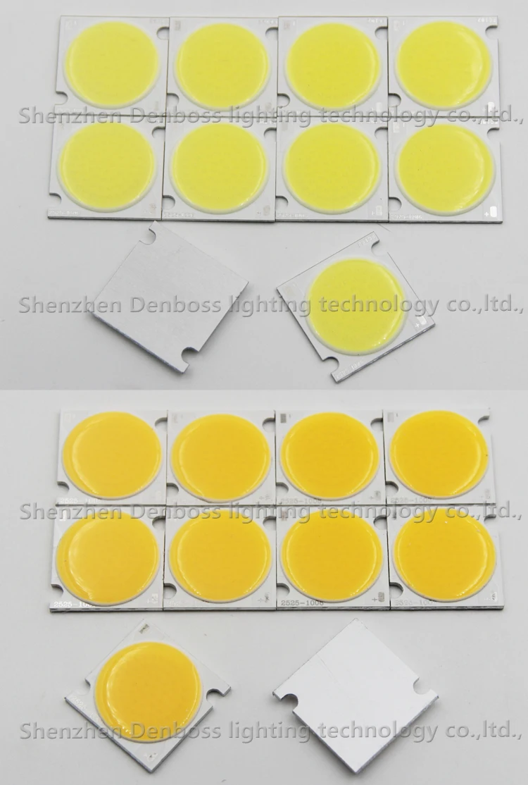 Allcob производитель 25 мм 20 мм квадратный флип-чип Высокий люмен светодиодный COB светильник Модуль источника 10 Вт 15 Вт 20 Вт 30 Вт лампа COB