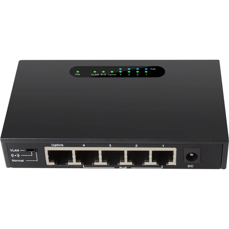 Сетевой Ethernet коммутатор с 5 портами POE и 4 разветвителями питание IEEE 802 3 af/at 48 В