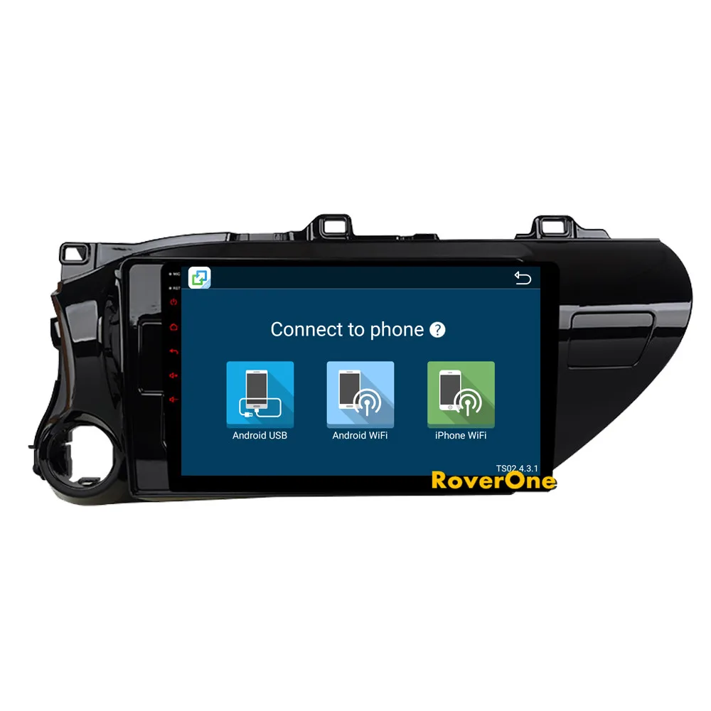 Excellent RoverOne Android 9.0 Octa Core Car Radio GPS For Toyota Hilux 2015 2016 2017 2018 Touchscreen Multimedia Player Stereo Head Unit 12 Excellent RoverOne Android 9.0 Octa Core Car Radio GPS For Toyota Hilux 2015 2016 2017 2018 Touchscreen Multimedia Player Stereo Head Unit 12