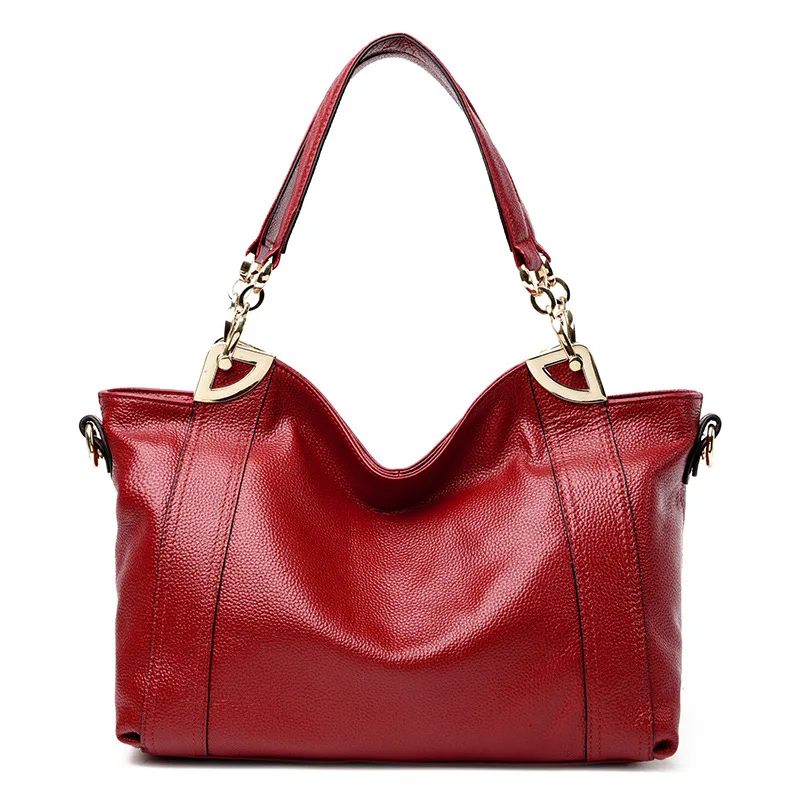 European and American Style 100% Women's Genuine Leather Handbags Luxury Shoulder Bags Fashion Messenger Bag Big Size Women Bags European and American Style 100% Women's Genuine Leather Handbags Luxury Shoulder Bags Fashion Messenger Bag Big Size Women Bags