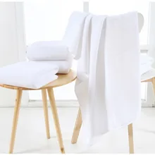 Плотное полотенце для душа большого размера 150 см* 200 см, белое полотенце из хлопка для салонов красоты или отелей