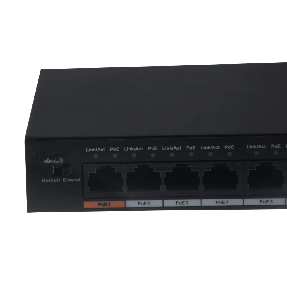 DH PoE коммутатор S1500C 8ET1ET DPWR 8CH Ethernet Мощность переключатель Поддержка 802.3af 802.3at POE + Hi