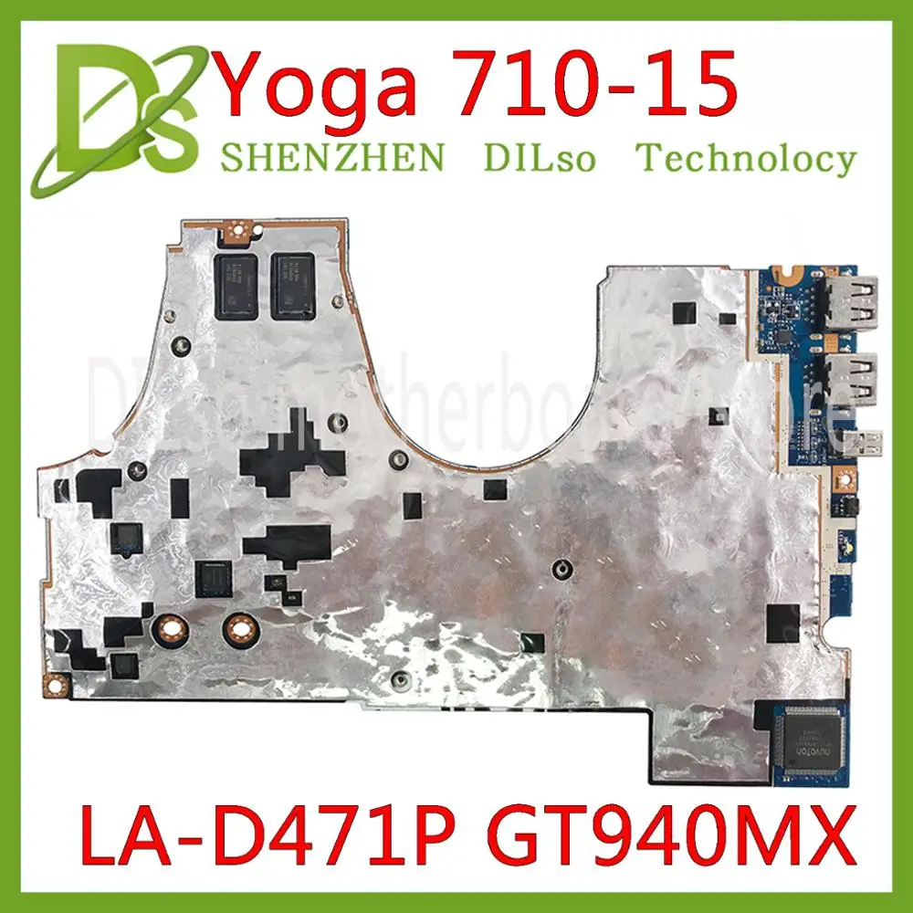 KEFU LA-D471P اللوحة لينوفو اليوغا 710-15ISK 710-15IKB 710-15 LA-D471P اللوحة المحمول I7-6500U GT940M 2G 100% اختبار موافق