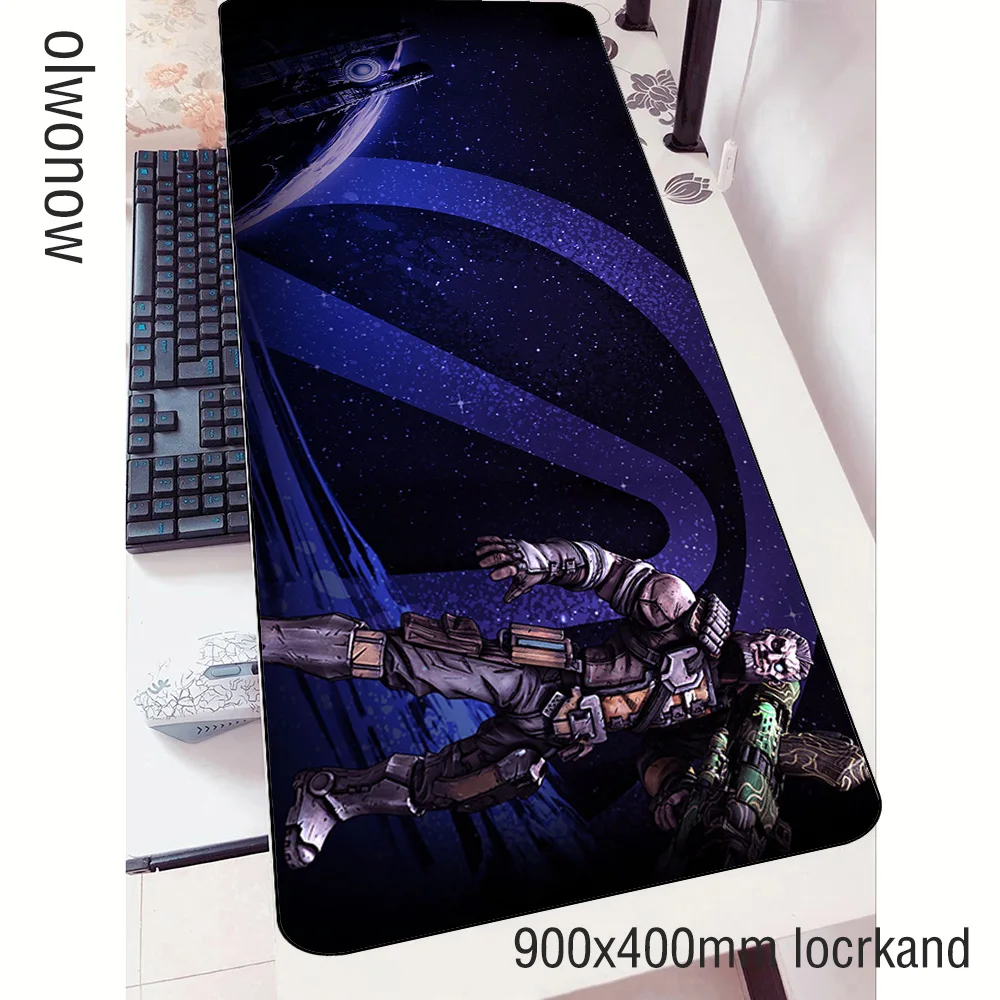 Коврик для мыши Borderlands геймер милый 90x40 см ноутбук с алюминиевым корпусом коврик для мыши, игровой коврик для мыши с изображением большой массового узор Коврик для мыши от производителя ПК стол коврики