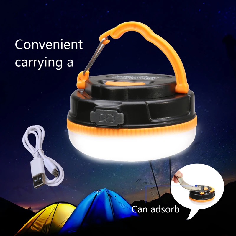USB Rechargeable Camping Lantern Light LED Flashlight Torches,Tactical