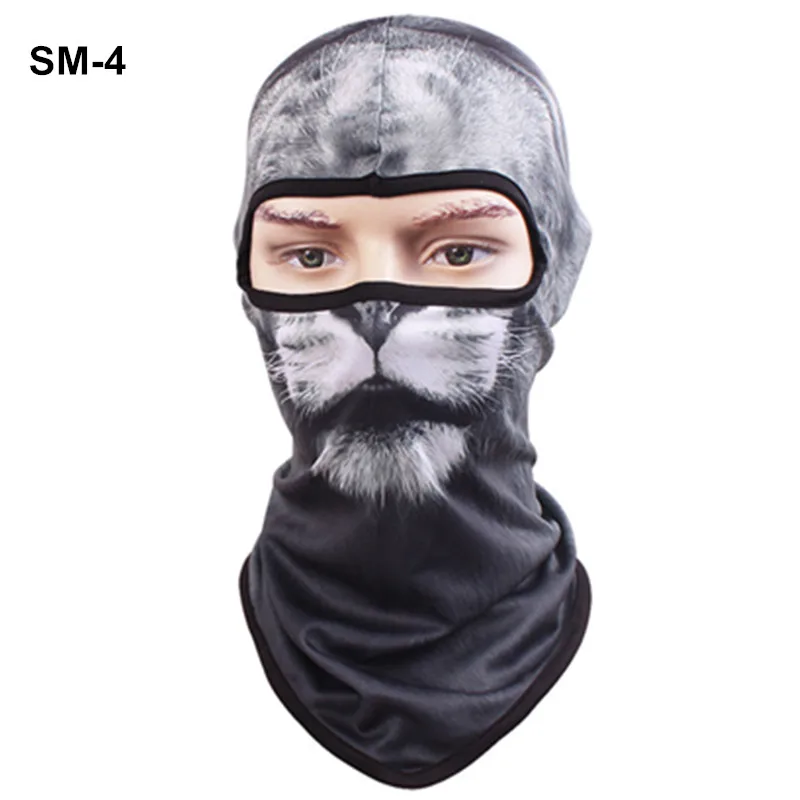 Ветрозащитная маска для лица для велоспорта, шарф, 3D спортивный шарф для животных, Балаклава, Пылезащитная маска для велосипеда, шарф для лица, сноуборд велосипед, лыжная маска