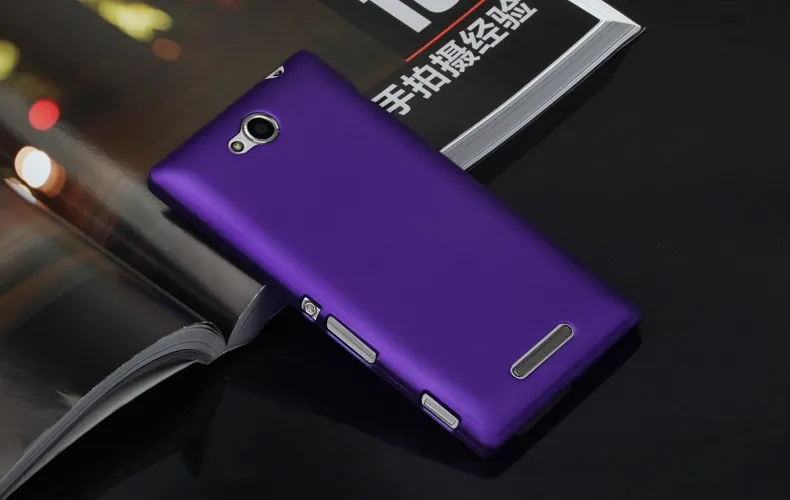 Матовая Пластик Coque 5.0For sony Xperia C2305 чехол для sony Xperia C2305 C двойной S39H телефона чехол-лента на заднюю панель