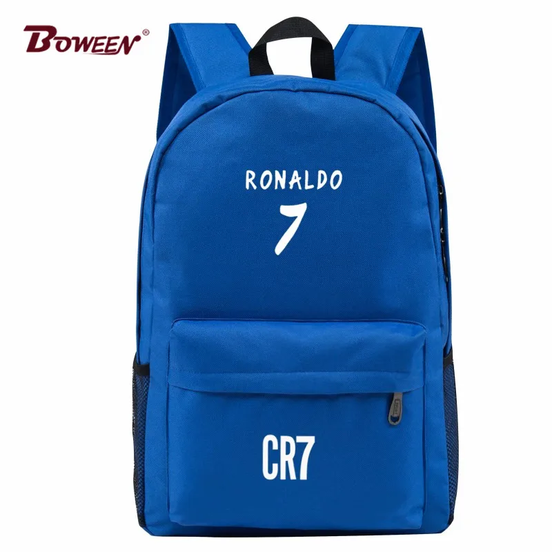 

Teen Men Backpack School Bags Boys Teenagers Back Pack Ronaldo Bookbags Fashion Ronaldo Book Bags for Children SchoolBag