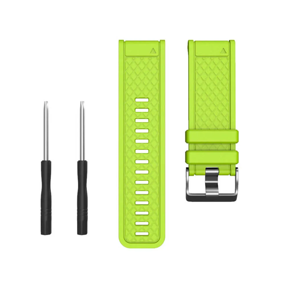 Garmin F2 клетчатый силиконовый спортивный ремешок 26 мм ремешок для наручных часов ремень для Garmin Fenix/Fenix 2 - Цвет: as shown
