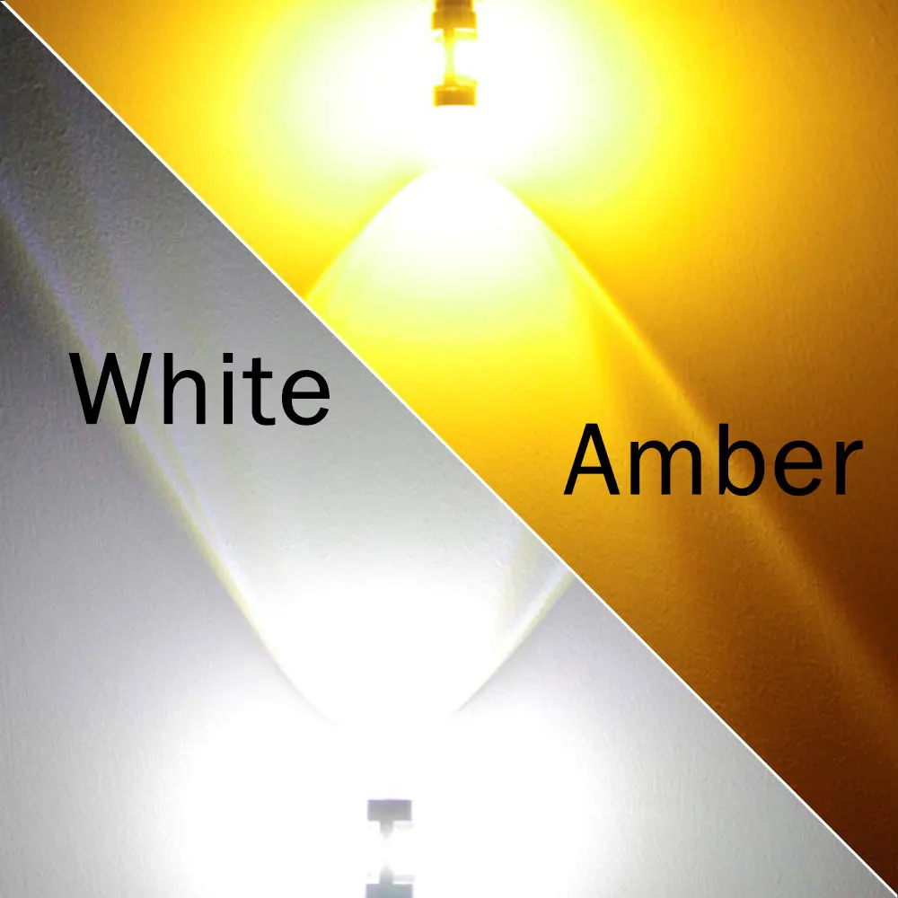 VANSSI 2 шт. T20 7440 W21W 7441 7443 7444 W21/5 Вт Светодиодный светильник для Лада, супер яркий белый Янтарный DC12-24V
