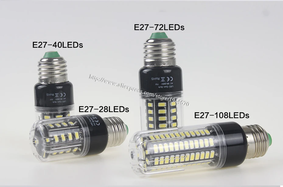 Bombillas светодиодный лампы E27 SMD 5736 Lamparas Светодиодная лампа 28 40 72 108 132 156 светодиодный s лампада светодиодный светильник E14 85-265 в ампулы свечи приспособления для чистки