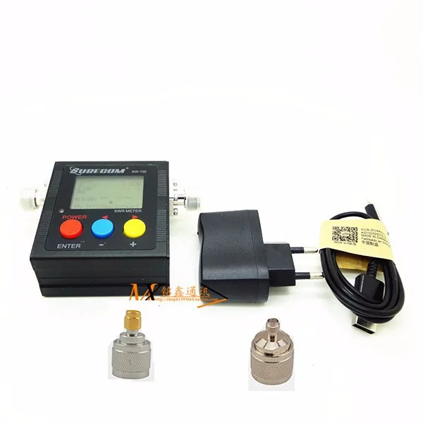 

Walkie Talkie Accessories 125-525mhz SURECOM SW-102 With 2pcs RF Adaptor Baofeng Radio Walkie Talkie Power SWR Meter SW102