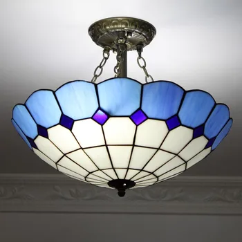 

Multicom European aisle ceiling chandelier lamp simple anti blue Mediterranean garden style iron lamp 1629CW