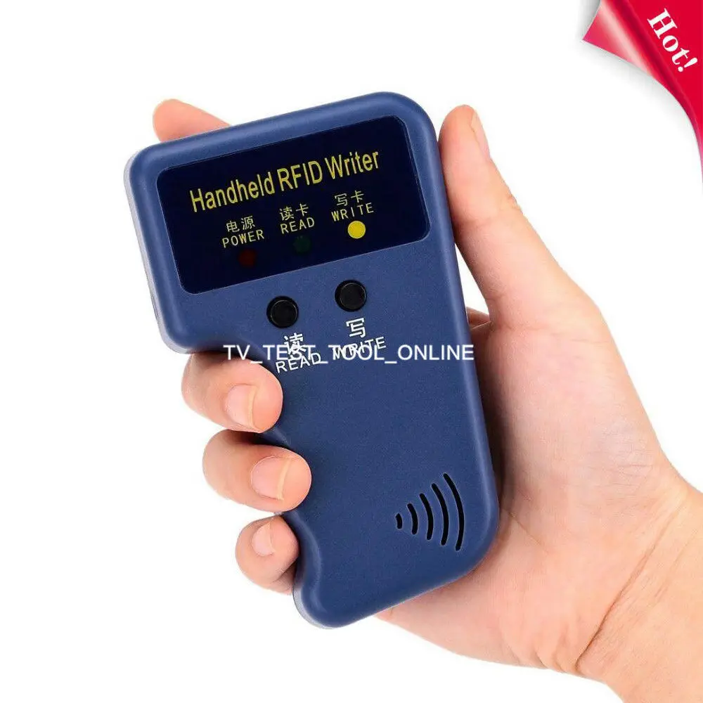 

TKDMR Hot Portable Handheld 125Khz RFID Card Reader Copier Writer Duplicator Programmer ID Card Copy free shipping
