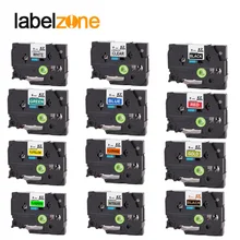 Многоцветный 9 мм Tze221 совместимый для Brother p-touch принтер этикеток Tze лента tze-221 Tz221 Tze 221 Tz-221 лента для этикеток