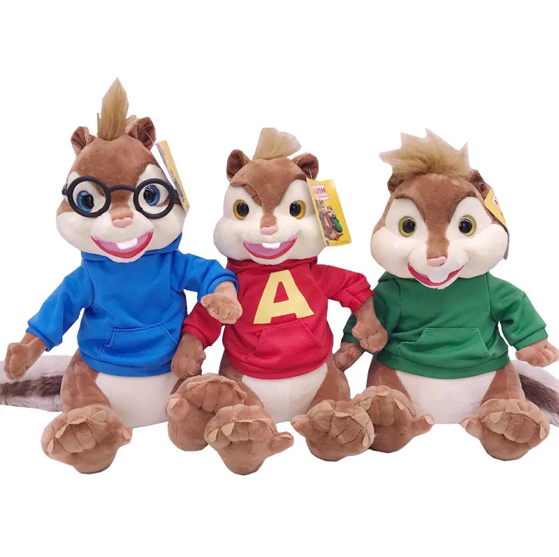 Alvin and the Chipmunks плюшевая игрушка Алвин сжиккел Теодор милые мягкие набивные