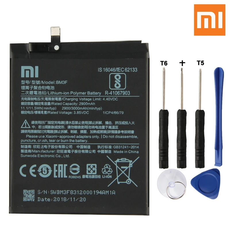 Xiao mi Оригинальная батарея BM3F для Xiao mi 8 mi 8 M8 прозрачная Разведочная версия BM3F настоящая сменная батарея телефона 3000 мАч