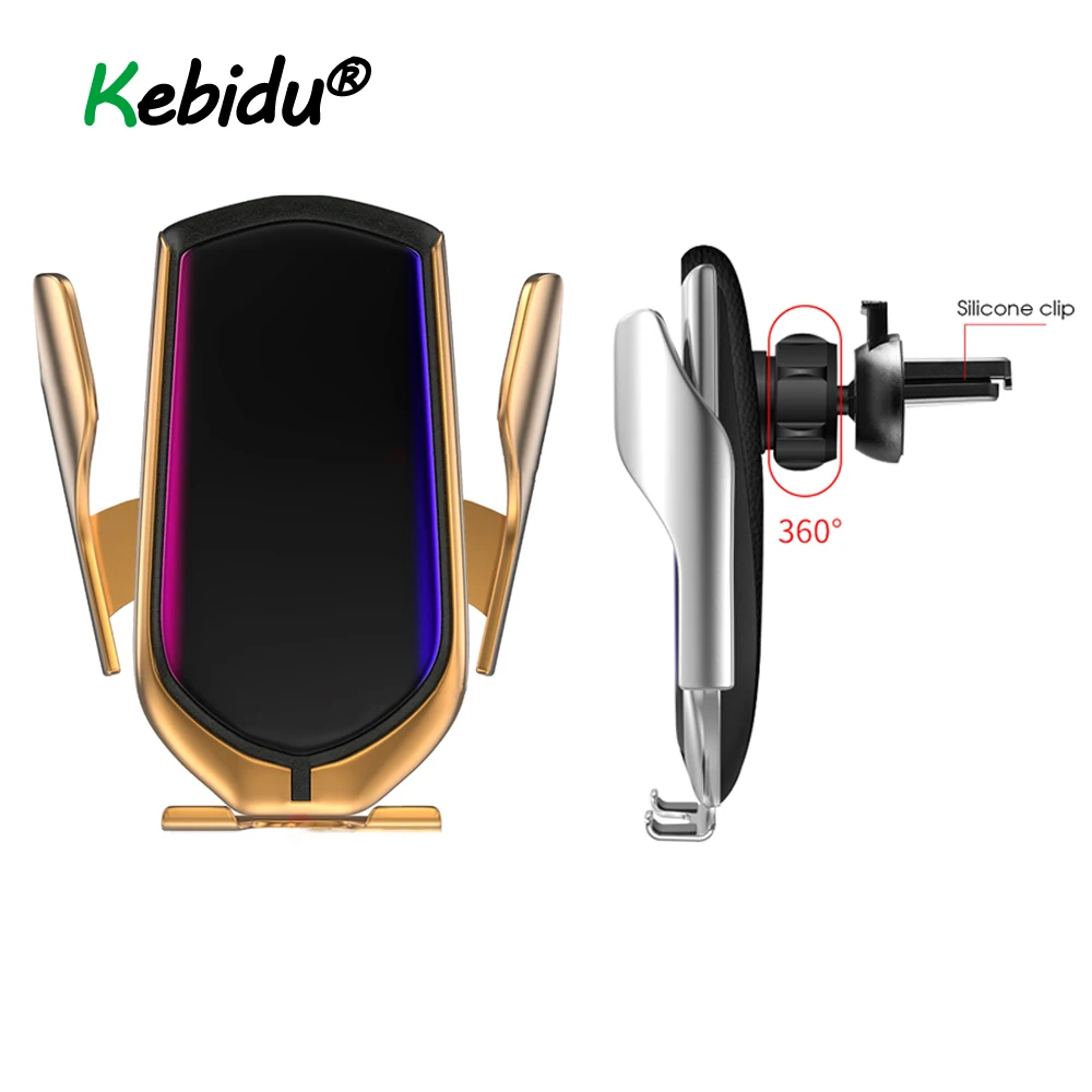 

Latest R1 Automatic Clamping 10W Car Wireless Charger Infrared Induction Qi Wireless Charger Car Phone Holder For Phone