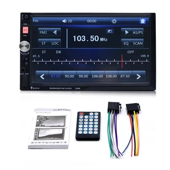 

2 DIN Car MP5 Player with 7 inch HD Touch Screen Hand-free BT Stereo Radio MP4 MP3 Radio Players Radio 7080B Remote Control