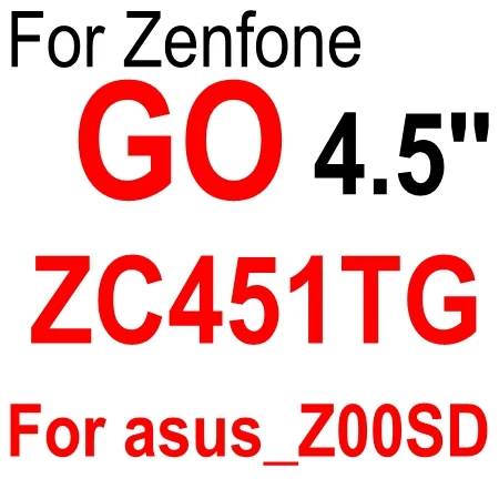 Закаленное стекло для asus zenfone 2 Laser ZE500KL ZE551KL ZE551ML GO ZB500KL ZB500KG Selfie Max Live 5 Peg asus 3 z00sd z00vd z00ed - Цвет: ZC451TG