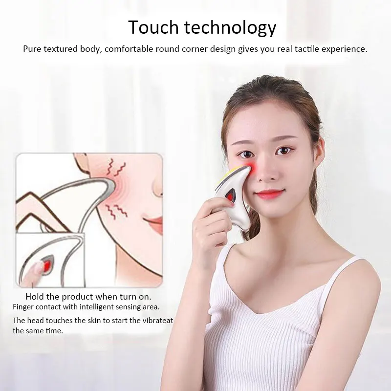 Косметологический инструмент для ухода за кожей лица, микротоковая вибрация, соскабливающая доска для лица, против морщин, массажер для лица