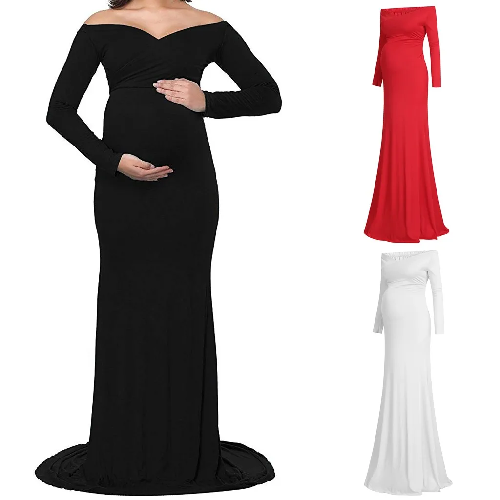 

Women's Maternity Photography Dresses Floor Length Long Dress for Mother MM625