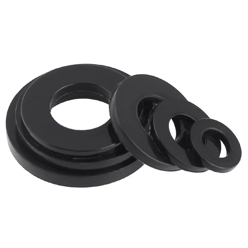 10PCS M3/M4/M5/M6/M8/M10/M12 Black Plus нейлоновая плоская прокладка/пластиковая шайба|flat washer|plastic