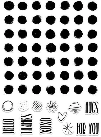 

Dot background Transparent Clear Silicone Stamp/Seal for DIY scrapbooking/photo album Decorative clear stamp A939