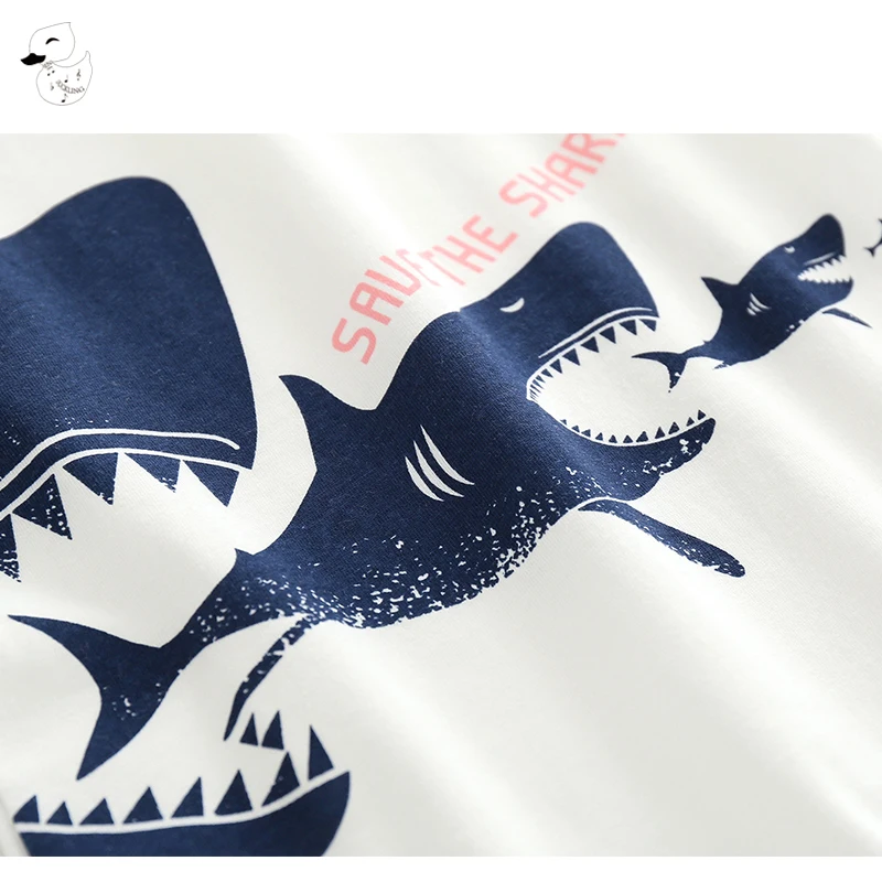 BINIDUCKLING 2 قطع الصيف الاطفال طفل الفتيان قصيرة الأكمام تي شيرت + السراويل السراويل الملابس مجموعات الكرتون أسماك القرش نمط لطيف الأطفال دعوى BINIDUCKLING 2 قطع الصيف الاطفال طفل الفتيان قصيرة الأكمام تي شيرت + السراويل السراويل الملابس مجموعات الكرتون أسماك القرش نمط لطيف الأطفال دعوى