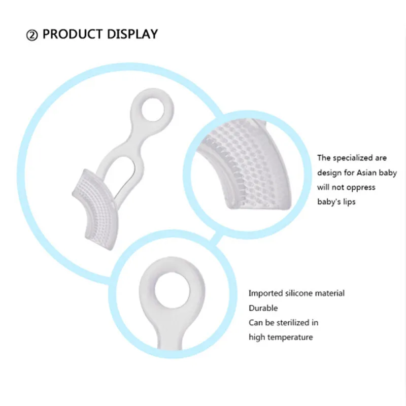 Экологически ребенка прорезыватель для рук типа молочных зубов Зубная щётка безопасные детские TeetherTeething кольцо