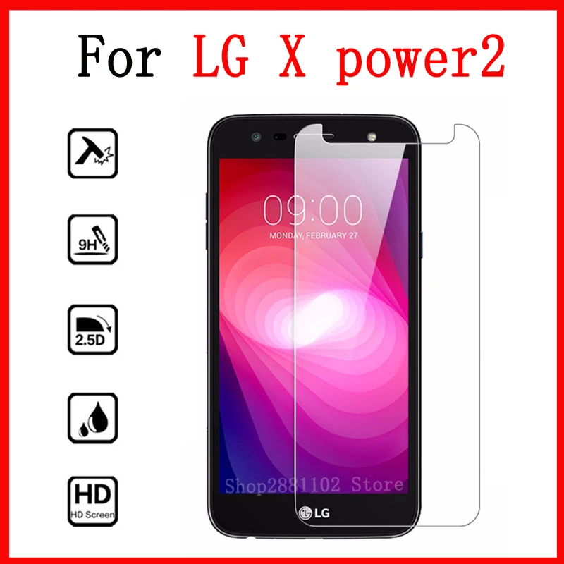 

9 H 2.5D For LG X Power 2 Screen Protector Glas For LG Power X 2 XPower 2 M320 M320N 5.5 inch Premium HD Tempered Glass Cover