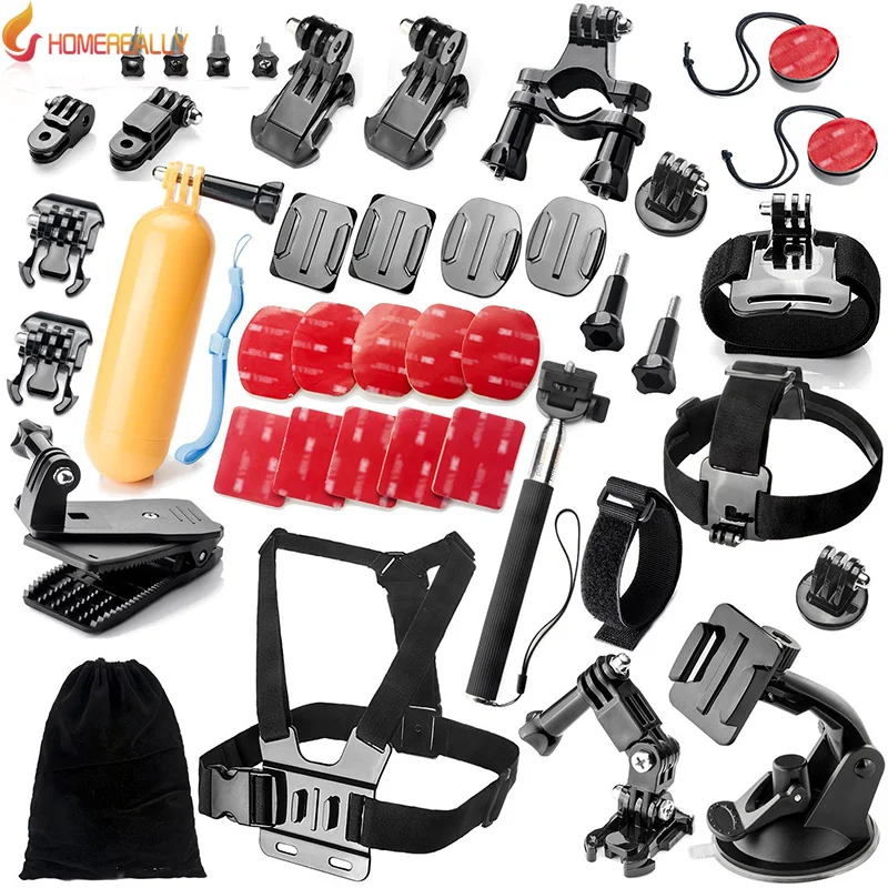 

Outdoor Sports Accessories Set for Gopro Hero 5 4 3 4 Session 5 Session SJCAM SJ4000 SJ5000 Xiaoyi 4K M10 M20 Action Video Cam