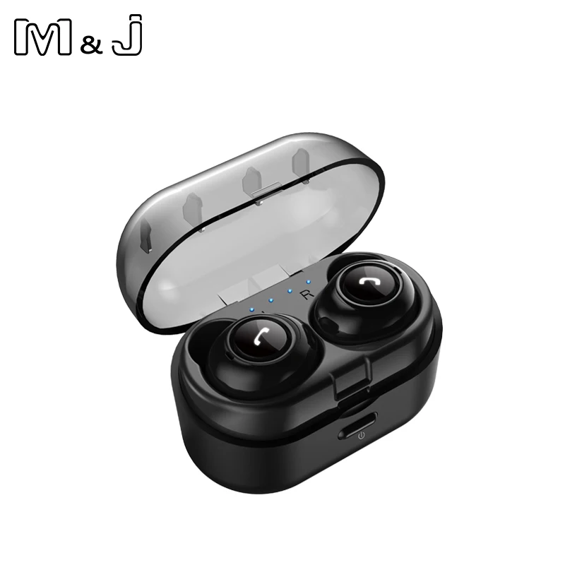 Беспроводные наушники M & J Capsule TWS Bluetooth V5.0 гарнитура с глубокими басами стереозвук