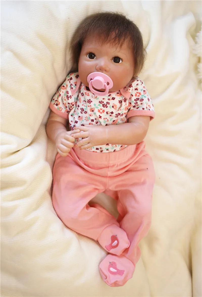 Новейшая Кукла reborn 18 &quot48 см Силиконовая babies мягкая хлопковая кукла с соской Bebe