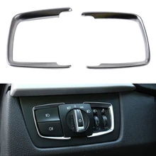 CITALL матовый хром переключатель фар Накладка для BMW 3 4 серии X5 F30 F31 F32 F34 F15 12 2013 переключатель рамка молдинги
